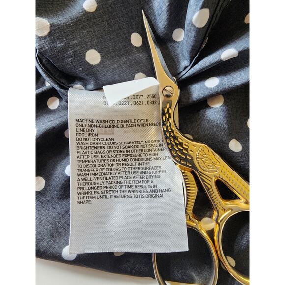 UNIQLO x INES DE LA FRESSANGE Black White Polka Dot Light Zip Hooded Jacket SZ S - Picture 11 of 12